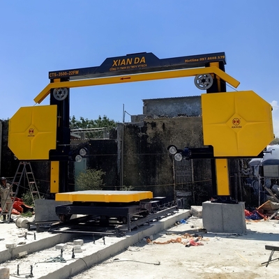 Performance Diamond Wire Saw Machine dengan 360° Rotation Degree dan 15kw Main Motor