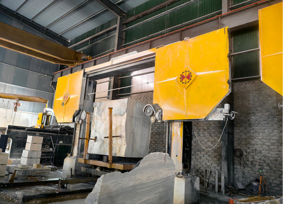 CNC Diamond Wire Saw Stone Cutting Machine untuk profil