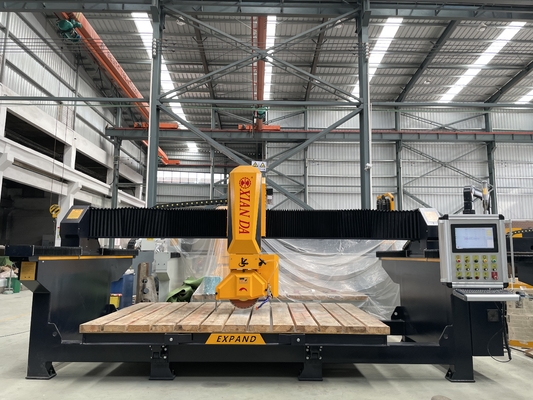 Mesin pemotong gergaji CNC 4 sumbu untuk pemotongan penggilingan pengeboran pengolahan batu granit marmer kuarsa dapur countertop slab tile sink cutut