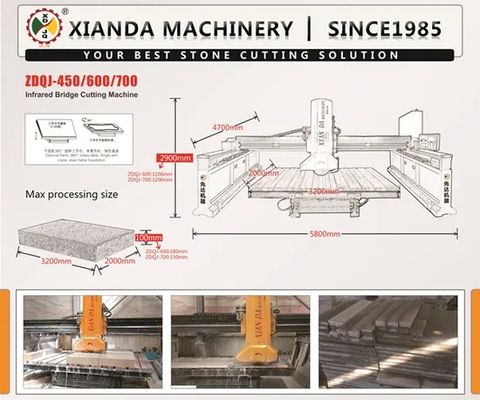 Batu Cutting Mesin Bridge Cutting Mesin Infrared Bridge Cutting Mesin Zdqj-450/600/800