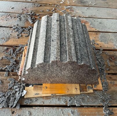 Mesin pemotong jembatan 5 sumbu otomatis dengan sistem DDX untuk pengolahan batu 3200 × 2000 × 180 mm