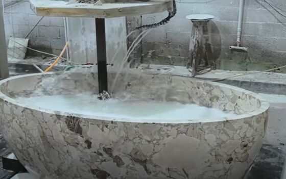 5+1 Axis Cnc Machining Center Untuk Granit Marmer 3d Bentuk