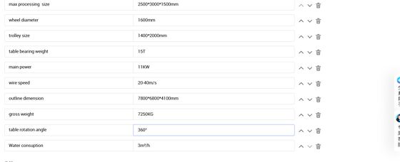 CNC Mono Wire Saw Machine 4-Axis Linkage 2500x3000x1500mm untuk Marmer Granite Arc Slab Column Roman Pillar Stone Cutting Processing