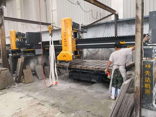 Mesin Pemotong Batu PLC Laser Gergaji Jembatan Inframerah, Cocok untuk Pemrosesan Lempengan Marmer dan Granit Skala Besar
