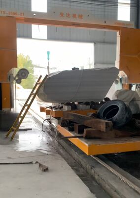 Mesin Gergaji Kawat Berlian CNC dengan Ukuran Pemrosesan Maksimum 3500*3000*1800mm dan Motor Utama 11kw untuk Pemotongan Batu