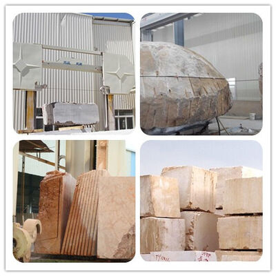 PLC Control Diamond Wire Saw Machine dengan Synchronous Screw Drive untuk 3000×3000×1500 mm Marble dan Granite Block Dividing