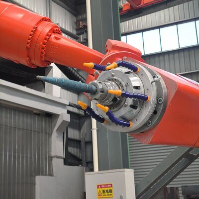 Mesin Pemotong Batu Robot CNC 6-Axis dengan Kontrol Interpolasi dan Spindel BT40 untuk Ukiran Skala Besar hingga 3100mm