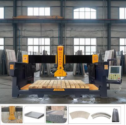 4+1 Axis Bridge Cutting Machine with 3200x2000mm Worktable and 15kw/18.5kw Motor Power for Precision Stone Cutting