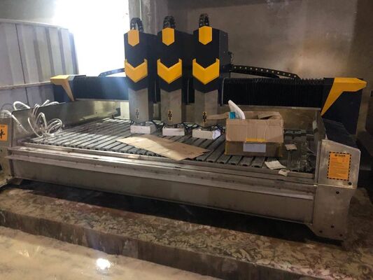 Mesin Ukiran Batu CNC dengan Presisi 0,02mm, Kecepatan Udara 15m/menit, dan Daya Listrik untuk Batu Paving Tactile