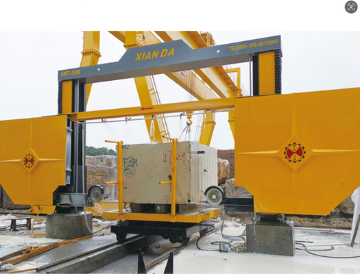 Xianda BWT-3500-21 PLC Mesin Gergaji Kawat Berlian Tugas Berat | Gergaji Pemangkas & Balok Batu Premium untuk Marmer dan Granit