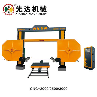 Mesin gergaji kawat berlian CNC dengan hubungan empat spindel untuk ukuran pemrosesan maksimal 3000x2000x1500mm, bersertifikat CE dan ISO9001