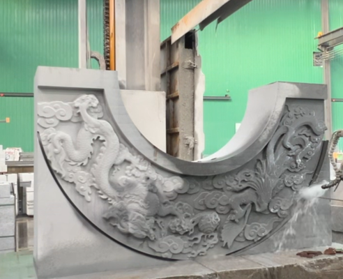 Mesin gergaji kawat berlian CNC dengan hubungan empat spindel untuk ukuran pemrosesan maksimal 3000x2000x1500mm, bersertifikat CE dan ISO9001