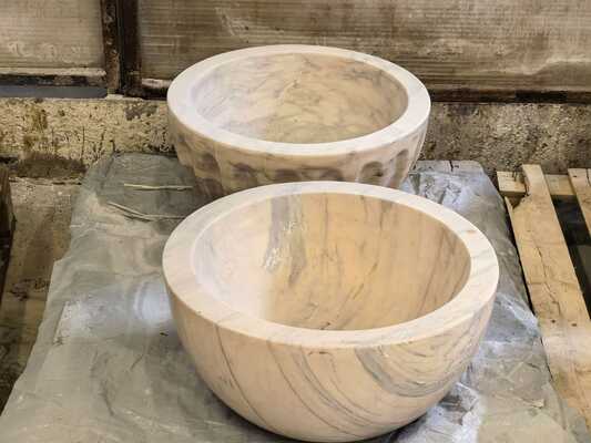 Mesin Ukiran Batu Industri 5 Axis CNC FAEM-3320, Pengolahan Cepat Untuk Tokoh Manusia Buddha 3D & Patung Monumen