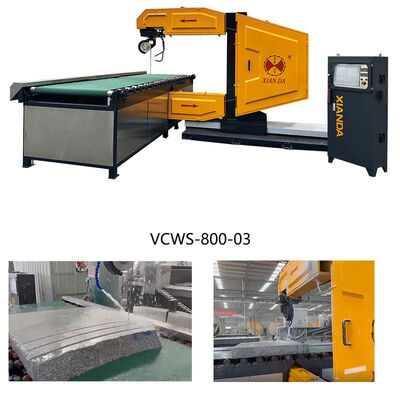 Mesin Gergaji Kawat Berlian CNC Vertikal untuk Pembuatan Profil Batu 3D & Pemotongan Blok