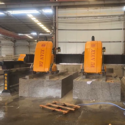 Mesin pemotong dan penggilingan linier 3 sumbu CNC Batu presisi tinggi dan Kerbstone Profiling Machine