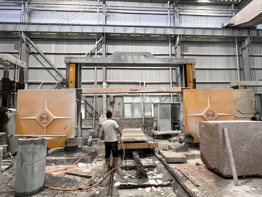 Mesin Pembagi Blok CNC Efisiensi Tinggi 4 Sumbu dengan Ukuran Pemrosesan Maksimum 3000mm untuk Pemotongan Batu