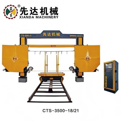 Mesin gergaji kawat berlian CNC dengan gerobak berputar 360 ° Diameter roda 1600mm dan konsumsi air 4m3/h