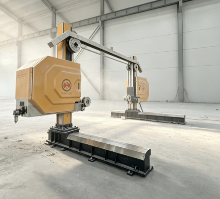 Gantry Movable CNC PLC Wire Saw Machine untuk pemotongan blok batu besar