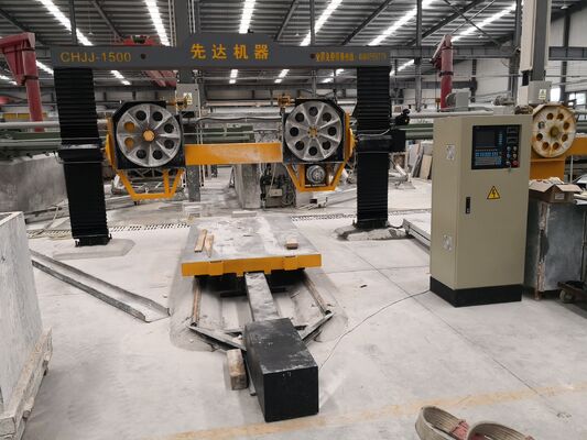 Mesin Gergaji Kawat Berlian CNC 5 Sumbu dengan Motor Utama 11kw untuk Pemrosesan Batu 2600 * 3000 * 1500