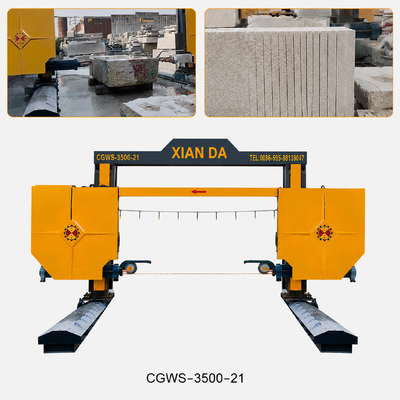 Industrial Diamond Wire Saw Machine for Granite Block Cutting and Stone Squaring