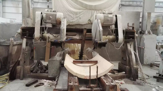 Mesin Pemotong Tepi Empat Bilah Efisiensi Tinggi untuk Slab Kolom Marmer Granit