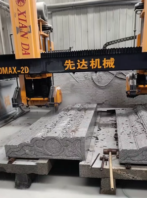 Mesin pemotong dan penggilingan batu jenis jembatan balok ganda CNC