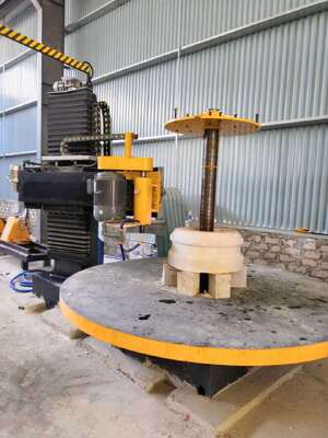 PLC Control Column Cap And Base Profiling Machine Untuk Granit Marmer
