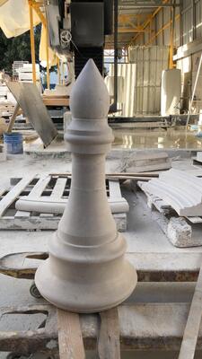 PLC Control Column Cap And Base Profiling Machine Untuk Granit Marmer