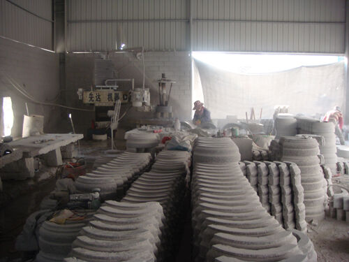 PLC Control Column Cap And Base Profiling Machine Untuk Granit Marmer