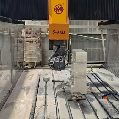 Mesin Ukir CNC Batu 5 Sumbu dengan Spindel Heavy-Duty 7.5KW dan Meja Pemrosesan 3000x1300mm untuk Ukiran 3D Omni-Directional