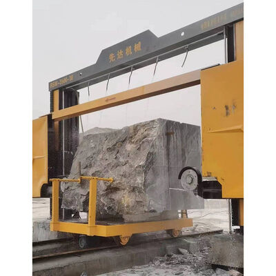 XIANDA RSM‐3500‐21 Diamond Wire Saw Machine, 2-Axis PLC Motion Control Stone Block Cutting Machine untuk Granite Marble Dividing Machine
