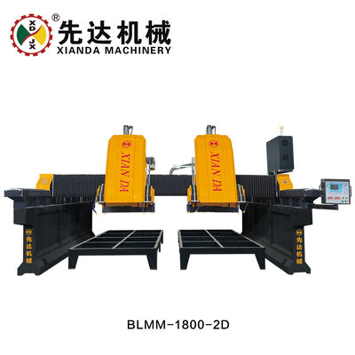 Mesin Potong dan Milling Linear Dua Kepala Tipe Jembatan CNC untuk Marmer Granit