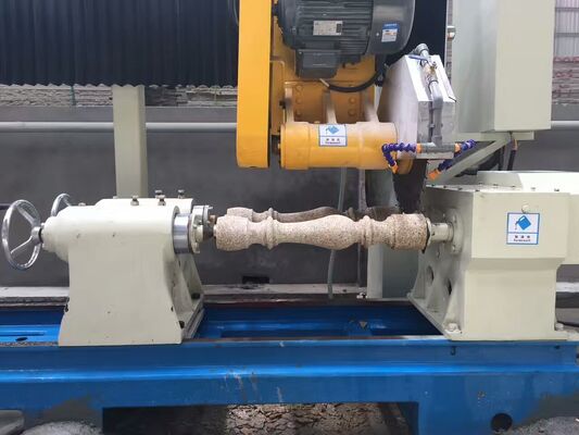 Mesin Pemotong Baluster Dua Buah Kontrol PLC/CNC untuk Marmer Granit