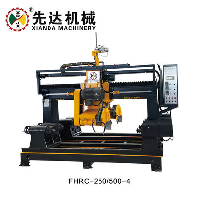Mesin Pemotong Baluster Empat Buah Kontrol PLC/CNC untuk Pemrosesan Marmer Granit