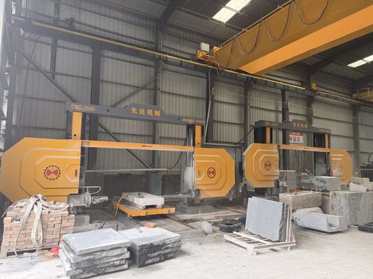 Mesin Gergaji Kawat Berlian CNC Empat Sumbu dengan Ukuran Pemrosesan Maksimal 2500*3000*1500mm dan Reducer & Motor Servo Presisi Tinggi