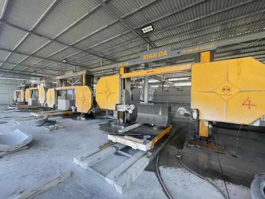 CNC Diamond Wire Saw Machine dengan 11KW Spindle dan High Precision Reducer & Servo Motor untuk 2500*3000*1500mm Stone Cutting