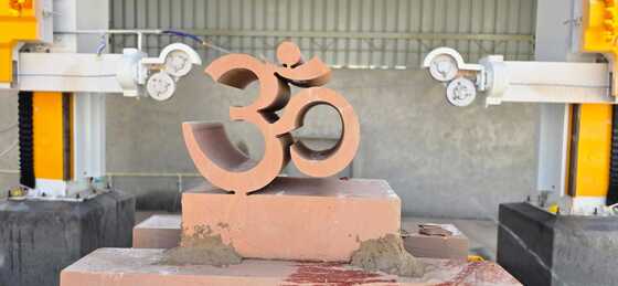 Mesin Gergaji Kawat Berlian CNC 4-Sumbu Discovery-4 dengan Motor Magnet Permanen 15KW untuk Pemotongan Batu 2000*2300*1500mm