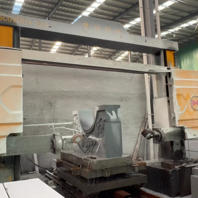 Mesin Gergaji Kawat Berlian CNC 4-Sumbu Discovery-4 dengan Motor Magnet Permanen 15KW untuk Pemotongan Batu 2000*2300*1500mm