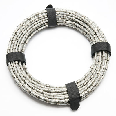 Alat Profil Granit Diamond Wire Saw Rope Cutting Stone 8.8mm