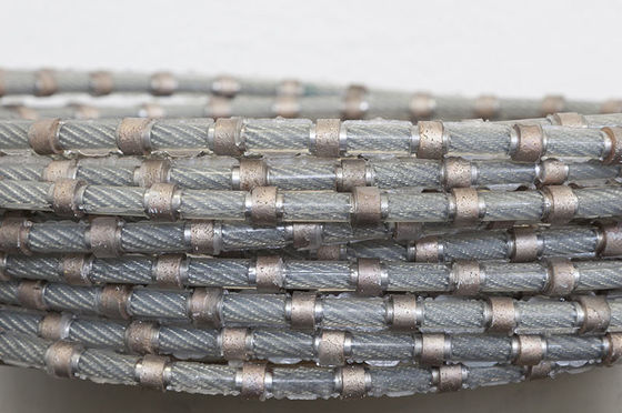 Alat Profil Granit Diamond Wire Saw Rope Cutting Stone 8.8mm