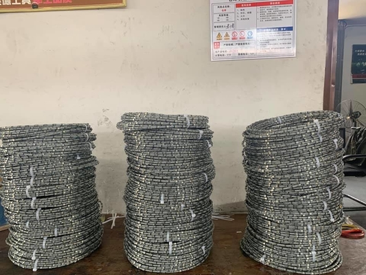 Batu Pemotong 8.8mm Granit Diamond Wire Saw Granite Profiling Tools