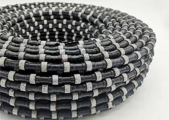 Granit Quarrying Diamond Wire Saw Rope 11.5mm Kecepatan Garis 22-25m / S
