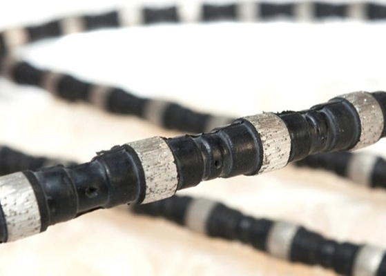 Batu Pemotong 11.5mm Granit Diamond Wire Saw Alat Penggalian Granit
