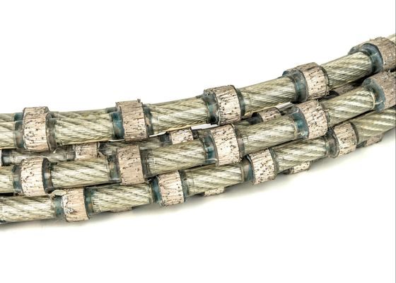 Granit Block Dressing Tools Granite Diamond Wire Saw Untuk Memotong Batu 11mm