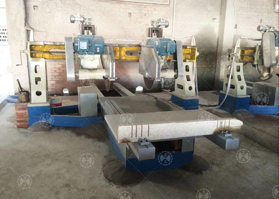 Mesin Pemotong Tepi Batu Empat Pisau Untuk Slab Kolom