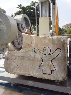 Mesin Pemotong Batu CNC Mesin Diamond Wire Saw Untuk Marmer Granit