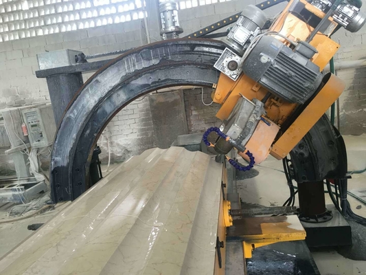 Mesin Pemotong Batu Slot Pilar Romawi Otomatis 7.5kw