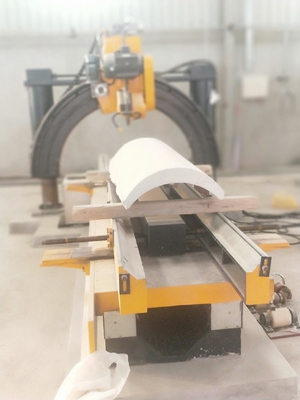 Mesin Pemotong Batu Slot Pilar Romawi Otomatis 7.5kw
