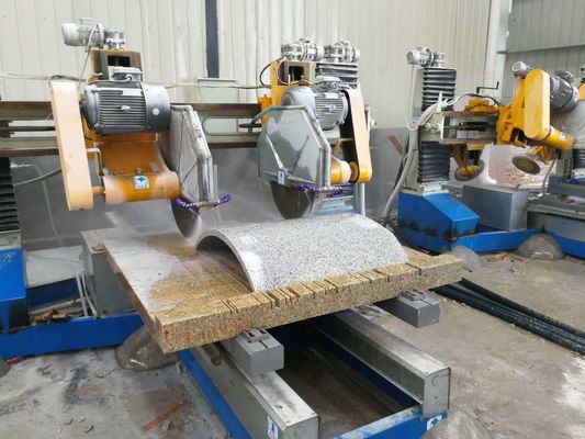 Mesin Pemotong Tepi Batu Empat Pisau, Mesin Pemangkasan Slab Kolom