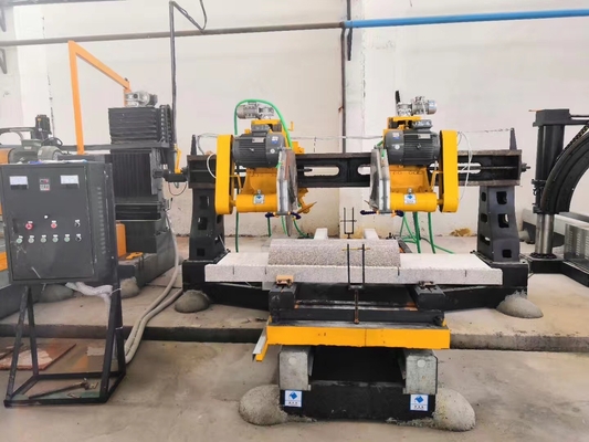 Mesin Pemotong Tepi Batu Empat Iris Otomatis untuk Slab Kolom 1500mm